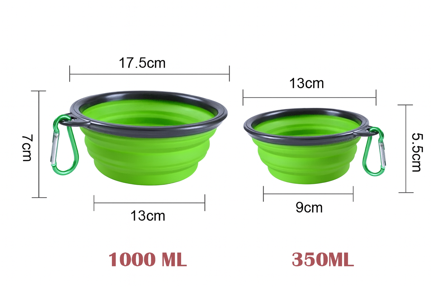 GAMELLE DE VOYAGE PLIABLE SILICONE CHIEN & CHAT