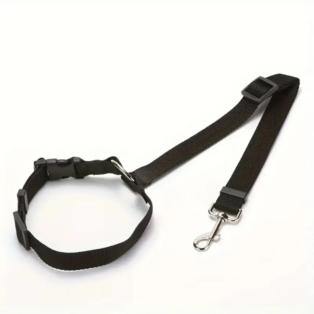 CEINTURE DE SÉCURITÉ RÉGLABLE POUR CHIEN & CHAT – FIXATION APPUI-TÊTE