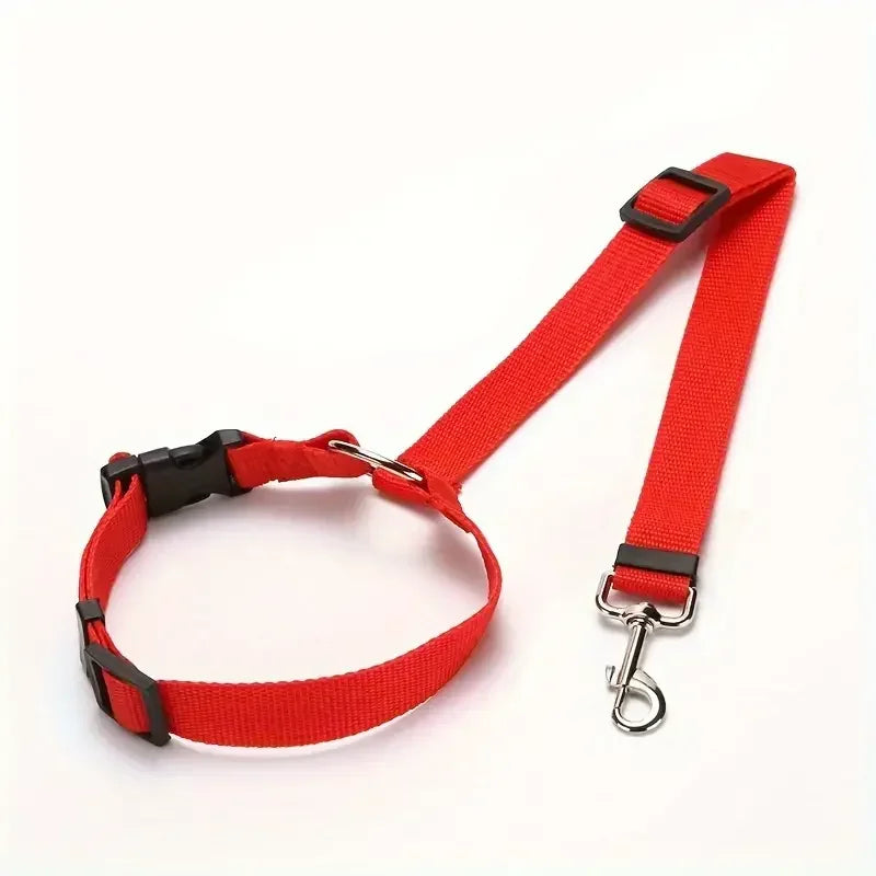 CEINTURE DE SÉCURITÉ RÉGLABLE POUR CHIEN & CHAT – FIXATION APPUI-TÊTE